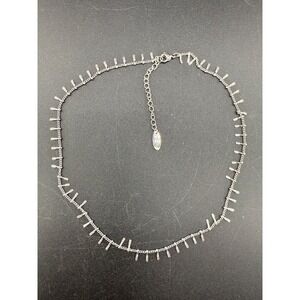 Atolea Necklace Dainty Silver Tone‎ Signed 16"
